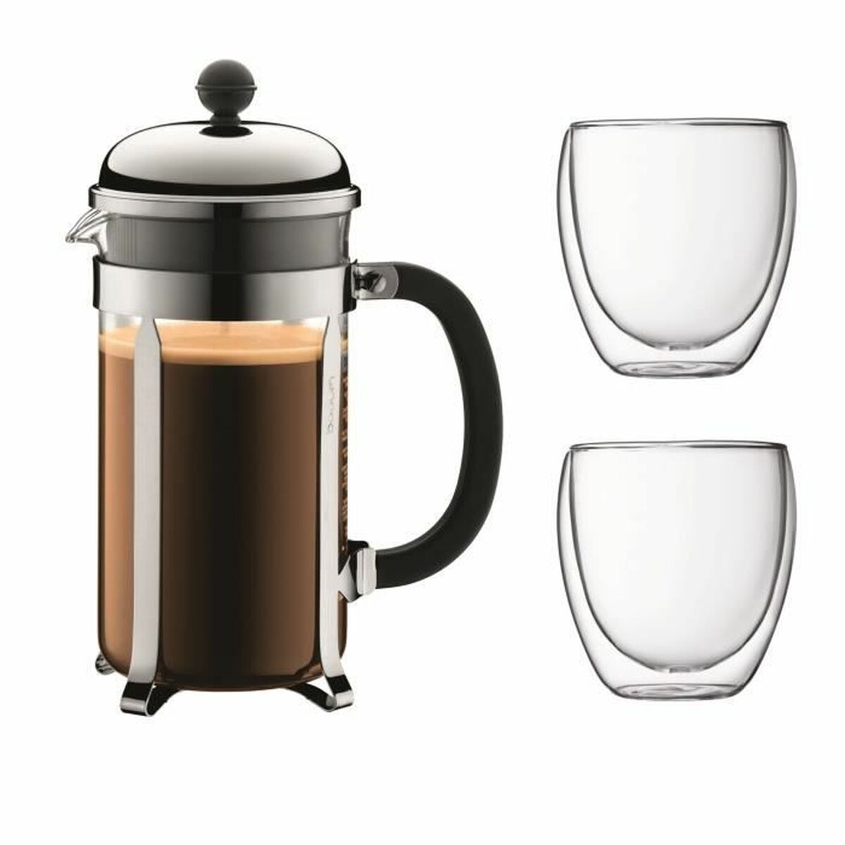 Cafetière with Plunger Bodum Grey 1 L 0,35 L (8 Units)-0