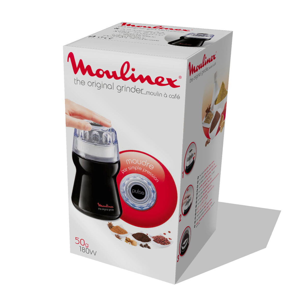Grinder Moulinex Grinder AR110830 180W Black 50 g 180 W-1