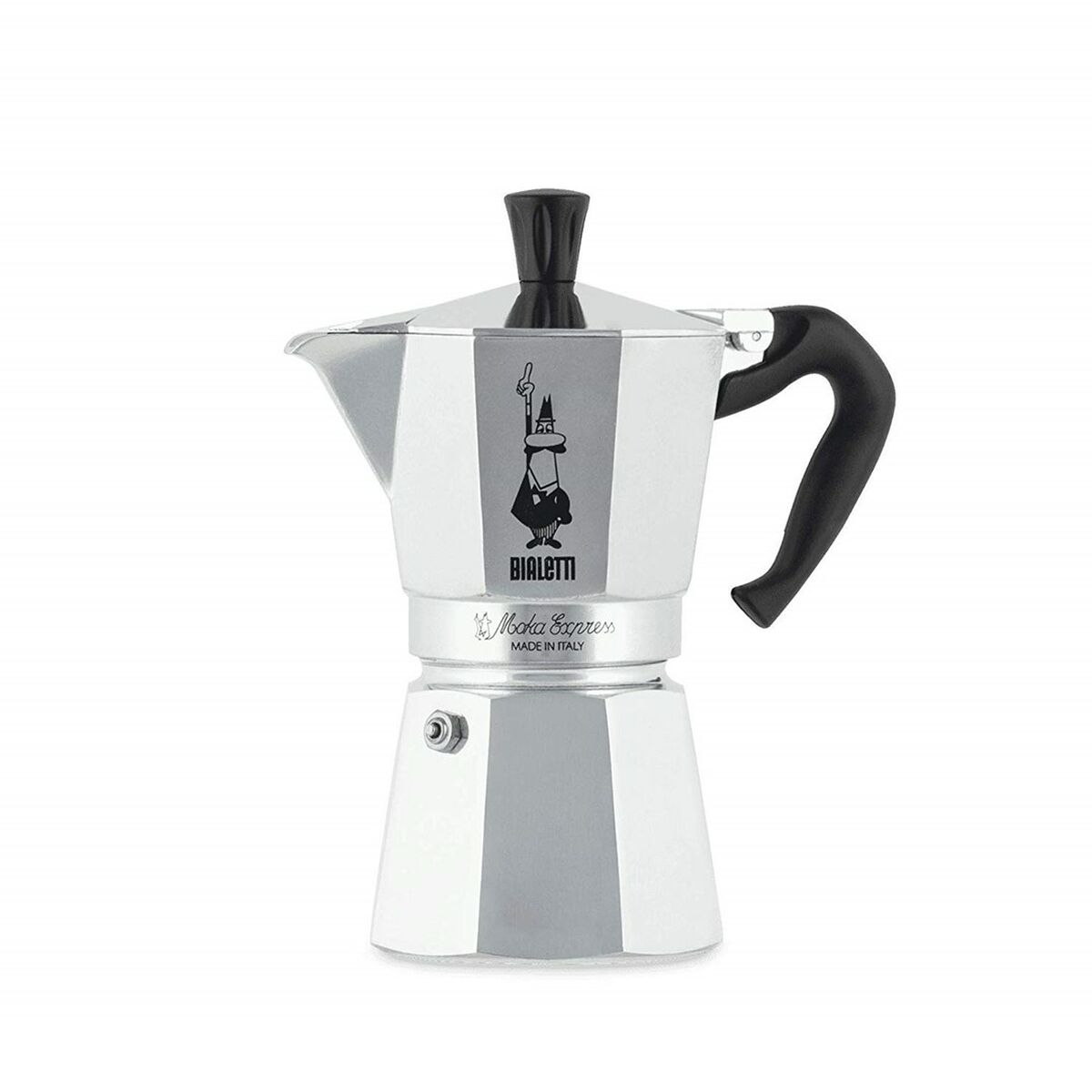 Italian Coffee Pot Bialetti Moka Express Aluminium 300 ml 6 Cups-0