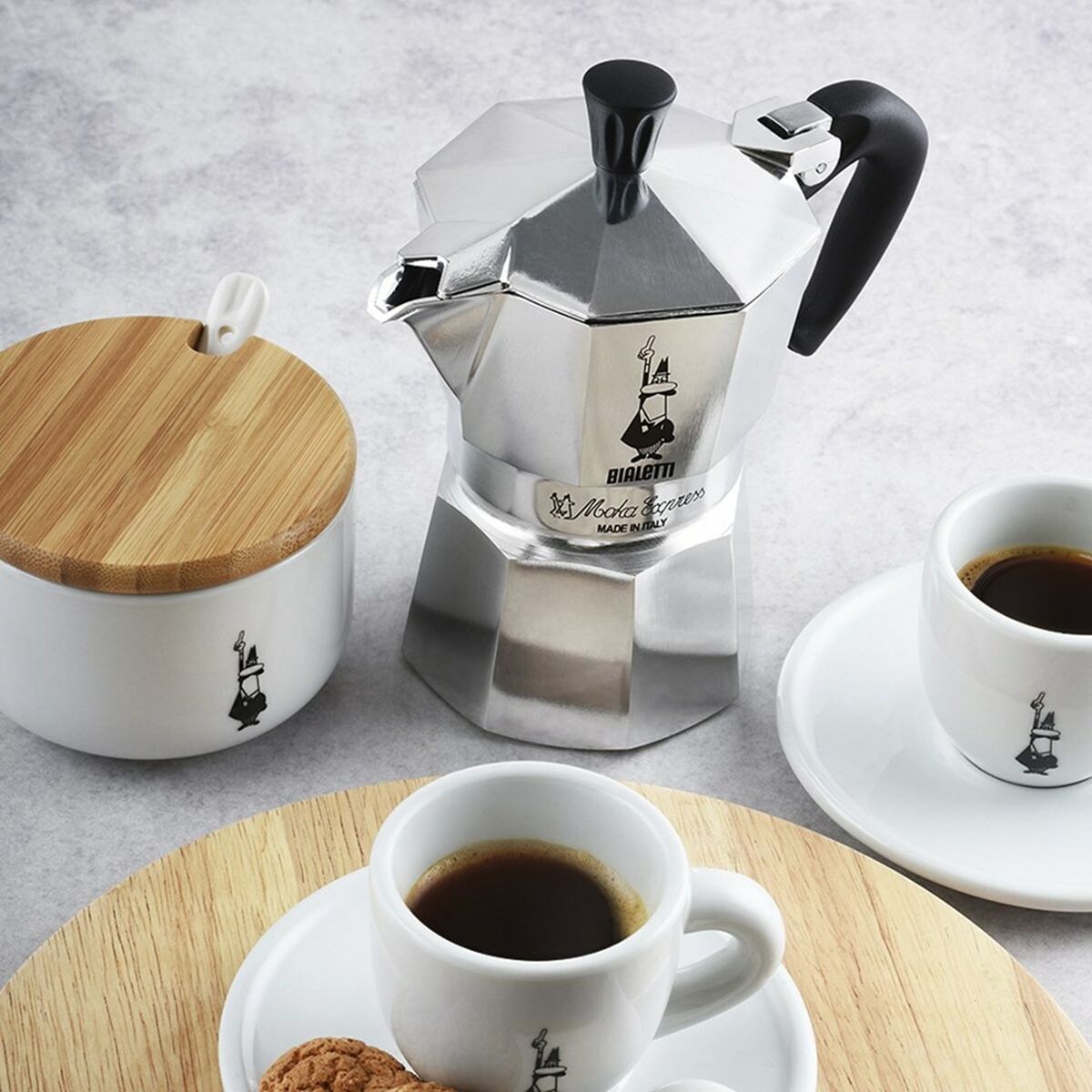 Italian Coffee Pot Bialetti Moka Express Aluminium 300 ml 6 Cups-5