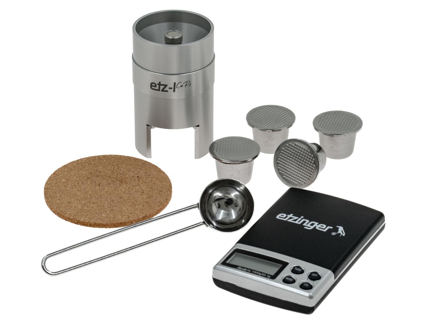 etz-Icare Kapsel-System – Frischer Kaffee für Nespresso® (Bundle mit & ohne Mühle)
