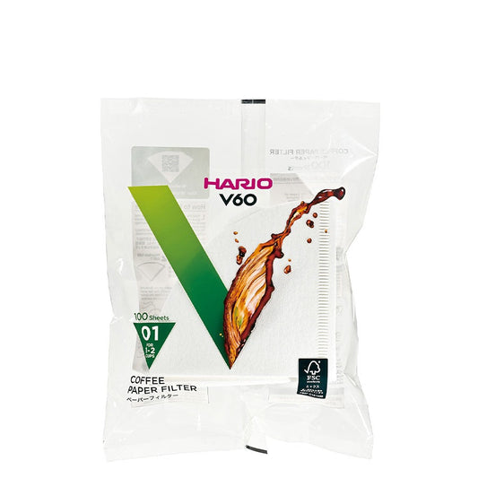 V60 Paper Filters 01 – 100 St. (Weiß)