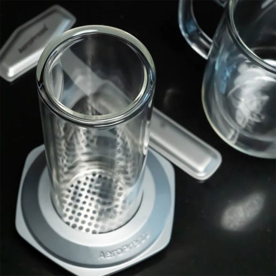 AeroPress Premium Coffee Press – Glas & Edelstahl