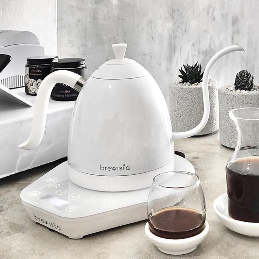 Brewista Artisan Gooseneck Kettle 1.0 L – Variable Temp (White)