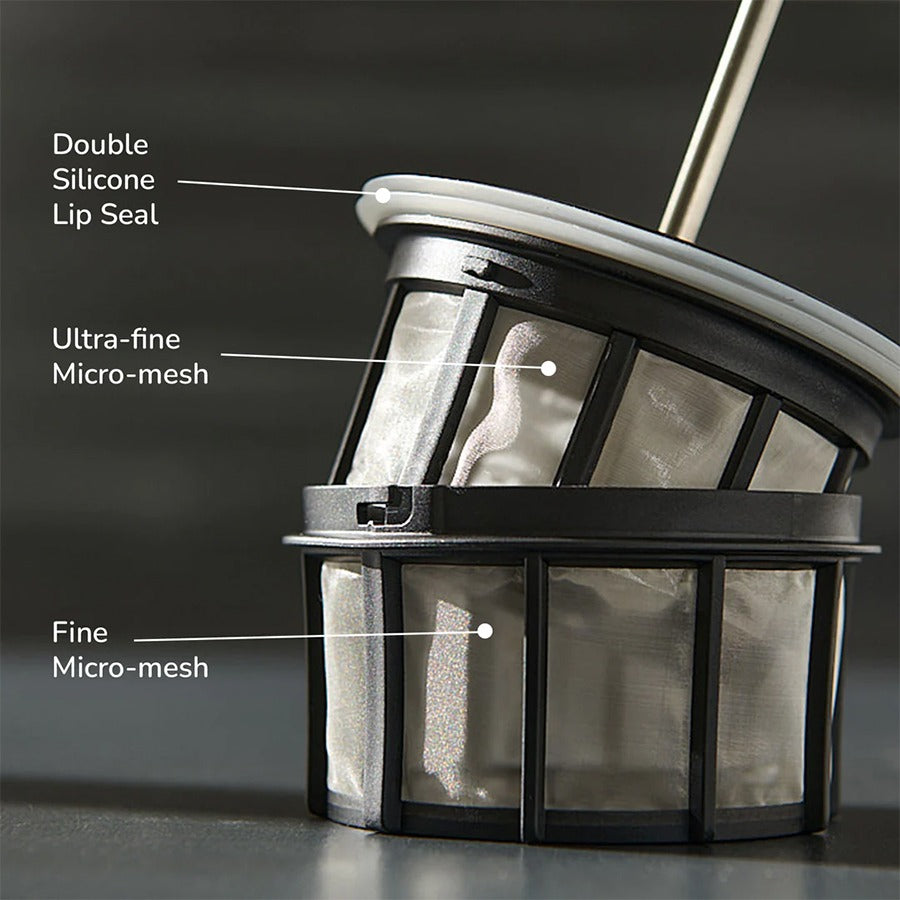 ESPRO P3 French Press (32 oz / ≈ 950 ml) – Glas, klare Tasse