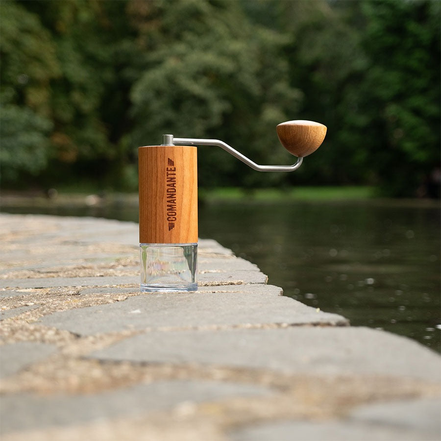 Comandante XXL Crank – Stainless Steel + Big Joe (Oak)