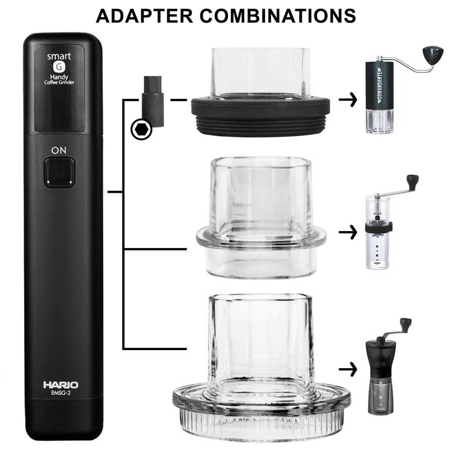 Hario Mobile Mill Stick + Comandante Adapter (Set)