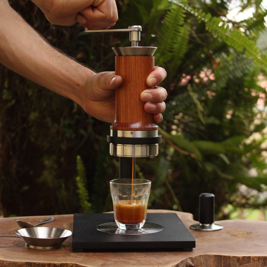 Aram Espresso Maker – Manueller Espresso mit Manometer (inkl. Steel Support)