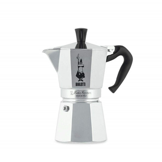 Italian Coffee Pot Bialetti Moka Express Aluminium 300 ml 6 Cups-0