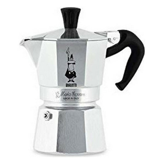 Italian Coffee Pot Bialetti Moka Express Aluminium 2 Cups-0