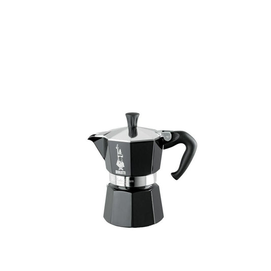 Italian Coffee Pot Bialetti Moka Express Black Aluminium 6 Cups-0