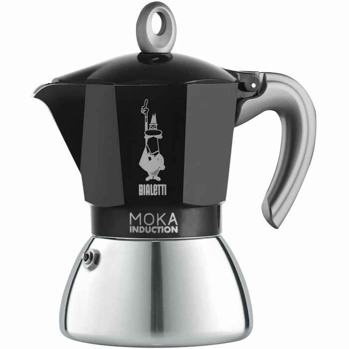 Italian Coffee Pot Beurer BIALETTI NEW MOKA 6 Cups Black Metal Aluminium-0