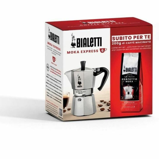 Italian Coffee Pot Bialetti Moka Classico Grey 3 Cups-0