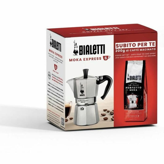 Italian Coffee Pot Bialetti Moka Classico Grey-0