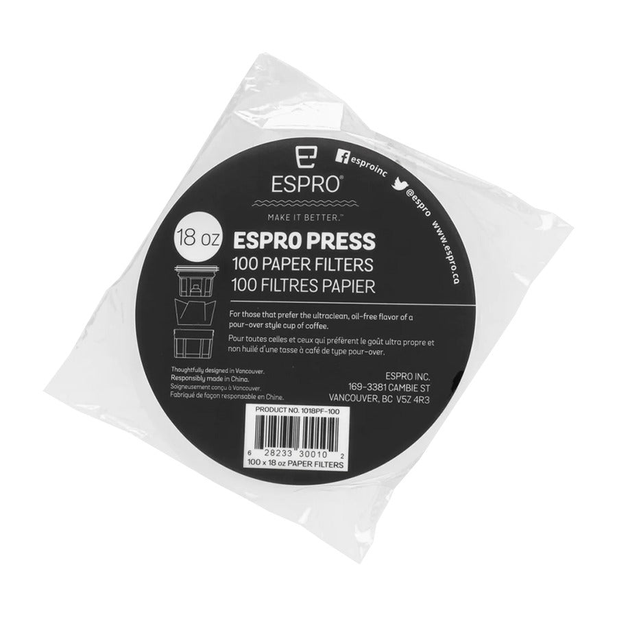 ESPRO Paper Filter Liners (100 Stk., 18 oz) – extra klare Tasse