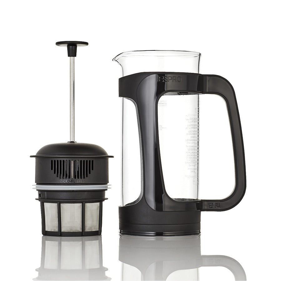 ESPRO P3 French Press (32 oz / ≈ 950 ml) – Glas, klare Tasse