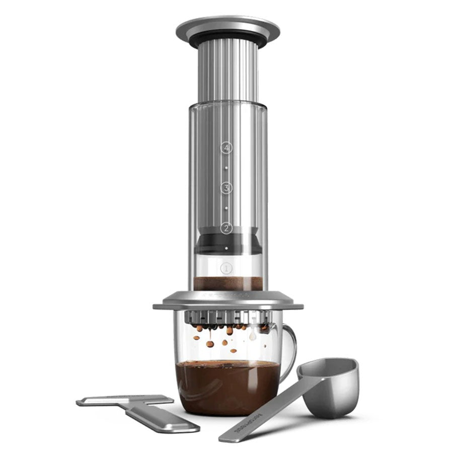AeroPress Premium Coffee Press – Glas & Edelstahl